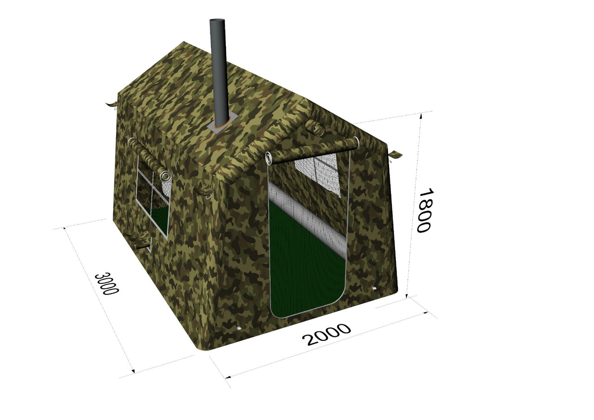 tent 3m Winter Air Farbe:ozeanblau Perfect for 4 Korsika, Frankreich - 2. stylenumber_N.100.2036.013.LX BLK
